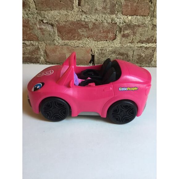 Fisher-Price Little People Barbie Convertible Vehicle + 2 Little People Figures - Picture 5 of 6